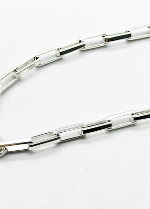 Серебряная цепочка, плетение венеция длинная, размер 60 см x 0,3 см, вес: 24.5 г
