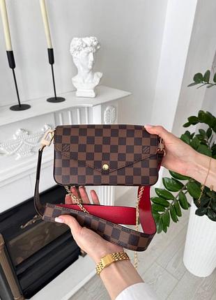 Louis vuitton felicie pochette brown