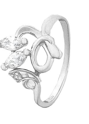 Серебряное кольцо со вставкой фианит