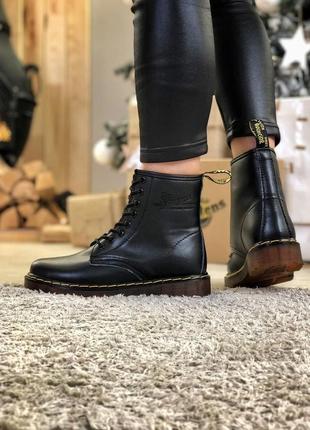 Ботинки женские с мехом мартенс dr martens4 фото