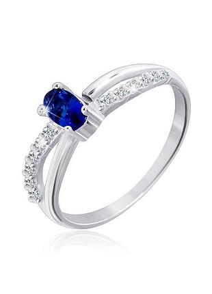 Серебряное кольцо с фианитами