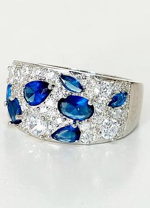 Серебряное кольцо с фианитами
