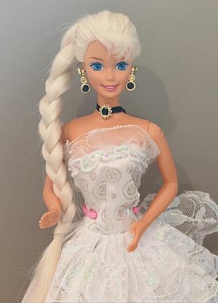 Cut n style barbie doll, рідкісна барбі 90х, культова лялька барбі mattel, в пишній сукні, оригінал