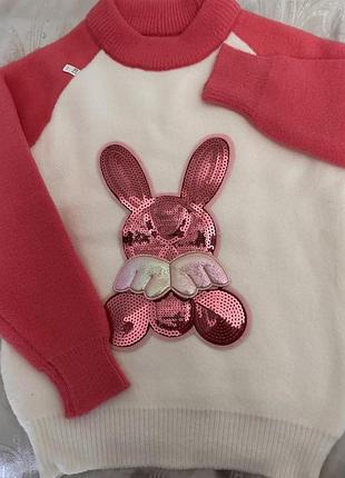 Дитячий осінній светр "angel rabbit" р.130 2
