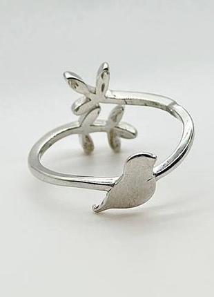 Серебряное кольцо, размер 16,0, вес: 1.7 г