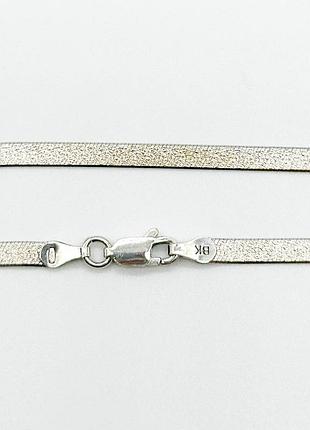 Серебряная цепочка, плоская лента (823р), размер 45 см x 0,3 см, вес: 6.8 г