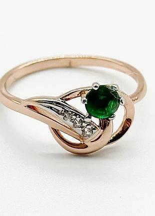 Серебряное кольцо с фианитами, размер 16,5, вес: 1.6 г