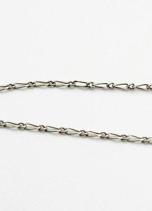 Серебряная цепочка, размер 50 см x 0,3 см, вес: 2.0 г