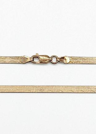 Серебряная цепочка, плетение плоская лента, размер 50 см x 0,3 см, вес: 6.9 г