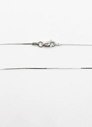 Серебряная цепочка, бостон (кардано) (829р), размер 45 см x 0,05 см, вес: 1.9 г