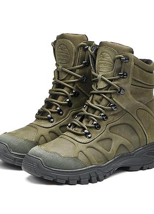 Берцы зимние мужские зелёные кожаные берцы зимние gore-tex берцы зимние прошитые берцы зима кожа 40