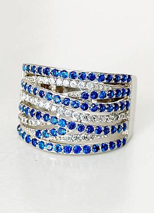 Серебряное кольцо с фианитами