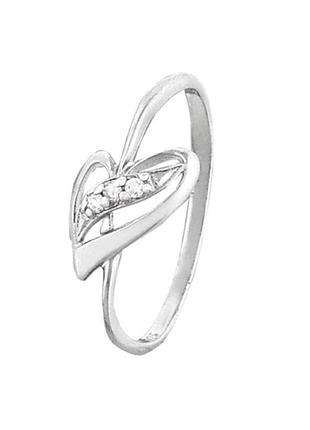 Серебряное кольцо с фианитами
