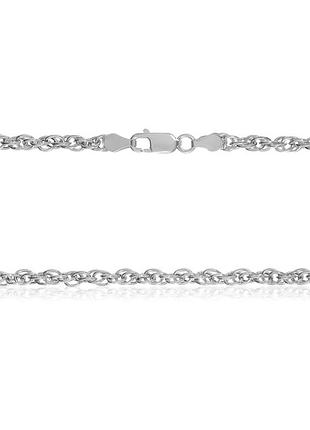 Серебряная цепочка, плетение корд, размер 55 см x 0,15 см, вес: 4.2 г