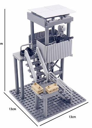 Наблюдательная вышка для фигурок для лего lego черная