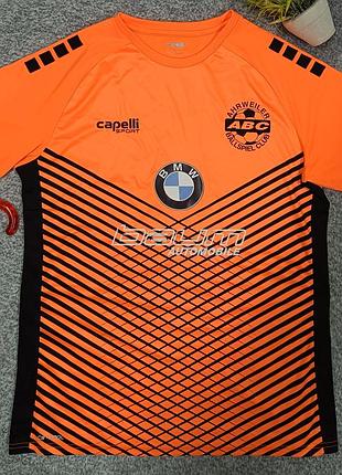 Футболка capelli sport ahrweiler bc #12 malewo оранжевая спортивная jersey размер l