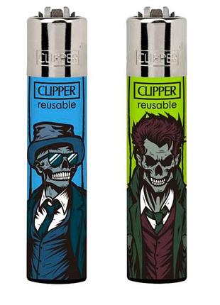 Зажигалка clipper medium zombie gangsters