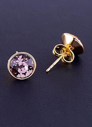 090592 серьги 'xuping' swarovski (позолота 18к)