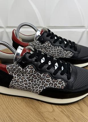 Італійські шкіряні кросівки red made in italy