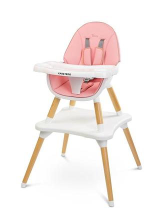 Стульчик для кормления 2 в 1 caretero tuva pink