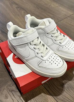Дитячі шкіряні кросівки nike court