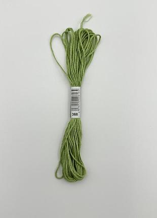 Нитки муліне 368 pistachio green lt для вишивання