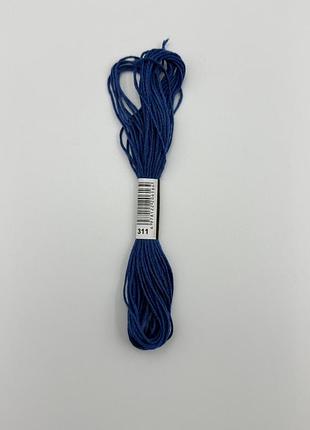 Нитки муліне 311 medium blue для вишивання