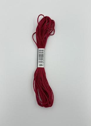 Нитки муліне 326 very dark rose для вишивання