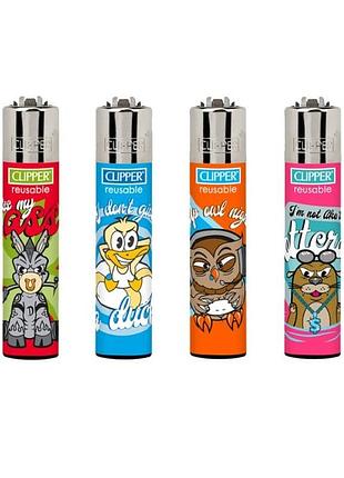 Зажигалка clipper animal quotes
