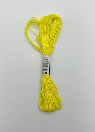 Нитки муліне 307 lemon для вишивання