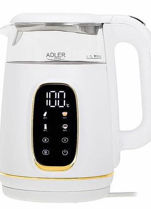Чайник електричний adler ad 1305 1,7л white gold top shop ua_