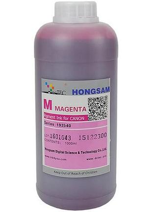 Пигментные чернила hongsam для плоттеров canon imageprograf tm-200/300, magenta, 1000 мл