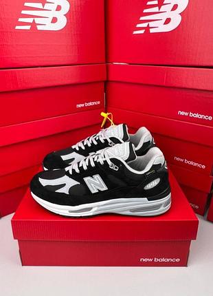 Мужские кроссовки new balance 991v2 black white