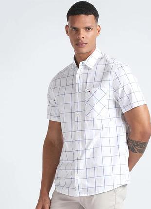 Tommy jeans рубашка мужская l (tommy hilfiger) идеал