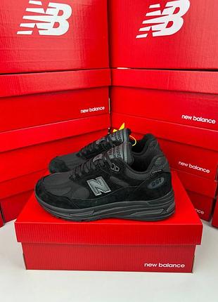 Мужские кроссовки new balance 991v2 all black
