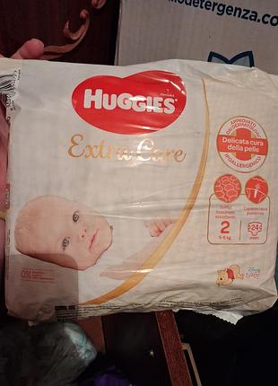 Підгузки 2 huggies extra care