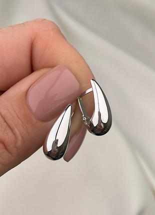 Серебряные серьги 925 роба