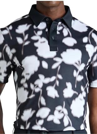 Чоловіча поло g/fore blur floral tech jersey, синьо-біла, m