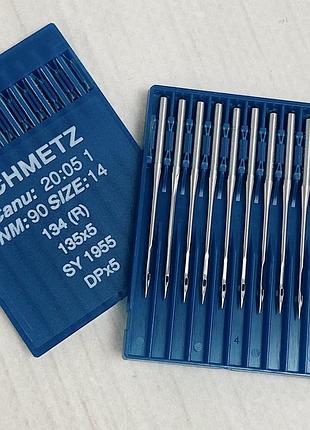 Иглы schmetz 134r (dpx5) №90 с толстой колбой для промышленных машин