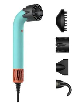 Фен-стайлер аналог dyson з насадками для сушіння та укладання волосся, потужний стайлер 4 в 1 для домашнього та професійного викор