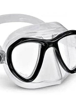 Маска best divers kite colour mask transparent silicone black frame