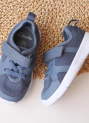 Легкие текстильные кроссовки сетка clarks на липучке 20 размер