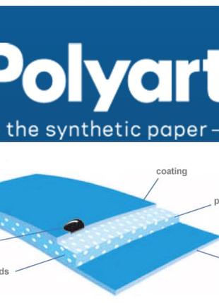 Синтетическая бумага polyart ® (240 г/м2) в листах b1 формата (700*1000 мм)