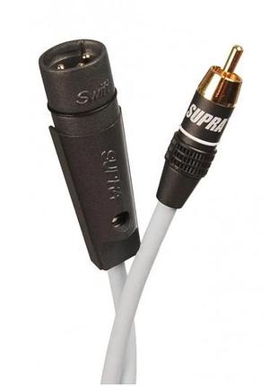 Аудиокабель supra sublink 1rca-1xlr/m blue 2m