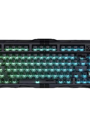 Клавиатура игровая gravastar mercury v75 проводная с магнитными переключателями - stealth black