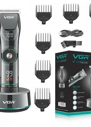 Машинка для стрижки волосся професійна vgr v-256 чорна top shop ua_