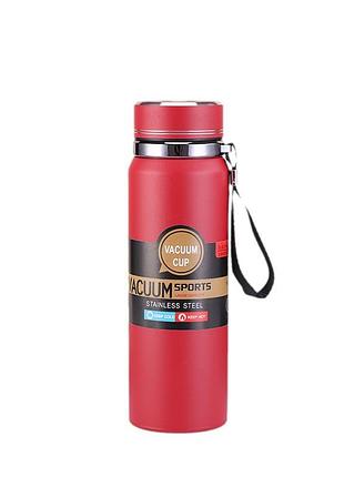 Термос vacuum sports з датчиком температури 1 л червоний hp-14-30r