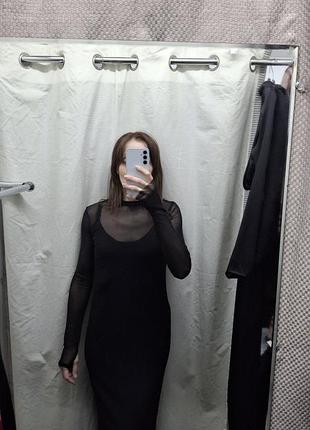 Сукня максі сітка