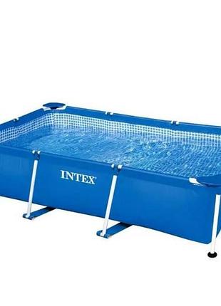 Басейн каркасний прямокутний 260*160*65см 2300л intex 28271 top shop ua_
