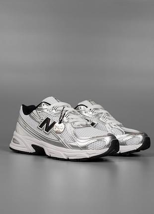 Женские кроссовки new balance 740 white silver консульт